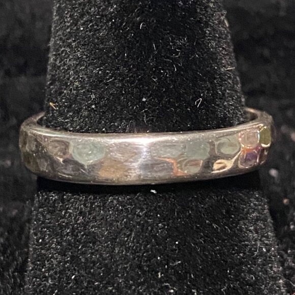 Ring Teardrop Larimar Cabochon 3.345 Carats Size 7.5 Sterling Silver Stamped 925 - Picture 3 of 11